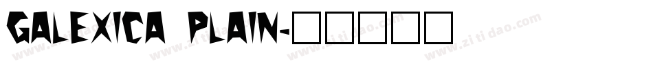 Galexica Plain字体转换